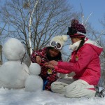 スキー体験プログラム、初日は雪あそび