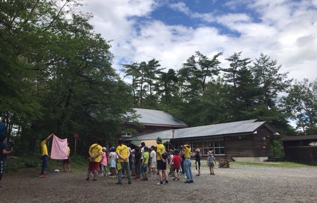 7月26日発 川遊びキャンプ3泊4日白州 1日目