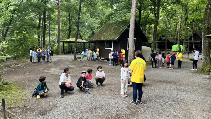 ８月２１日発川遊びキャンプ２泊３日白州３日目