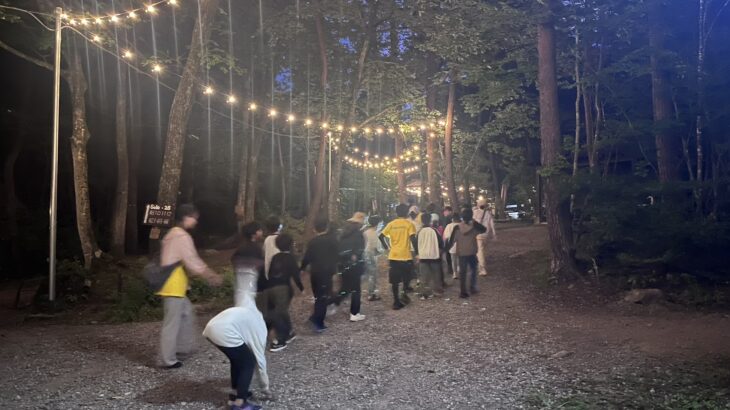 ７月２５日発川遊びキャンプ３泊４日白州２日目