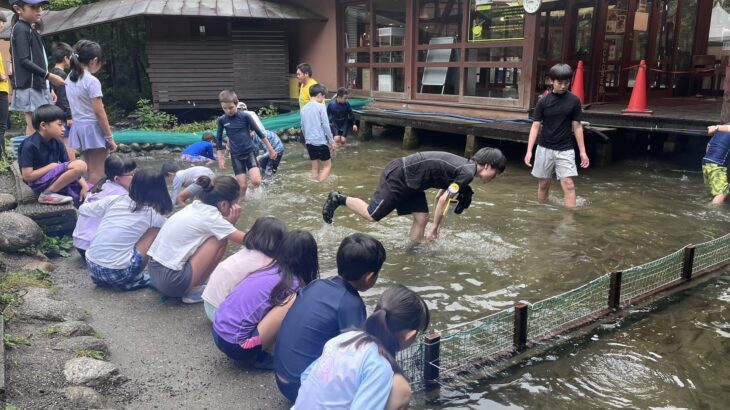 ８月１３日発川遊びキャンプ２泊３日白州２日目